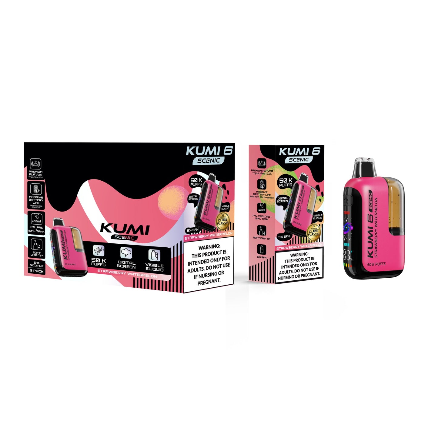 KUMI Six Scenic 50K Disposable 22mL (5/pack) [DROPSHIP]