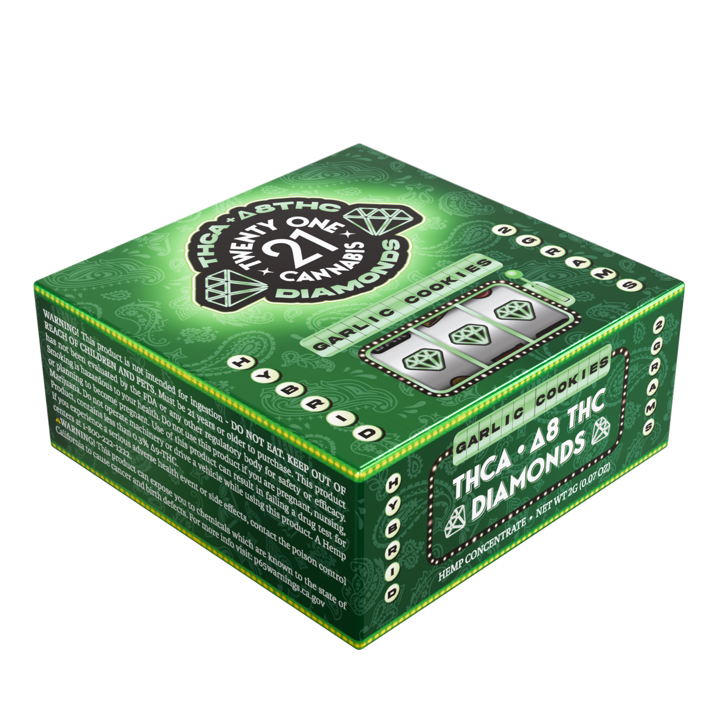 Twenty One THC-A Diamonds Jar 2g (6/pack) [DROPSHIP]