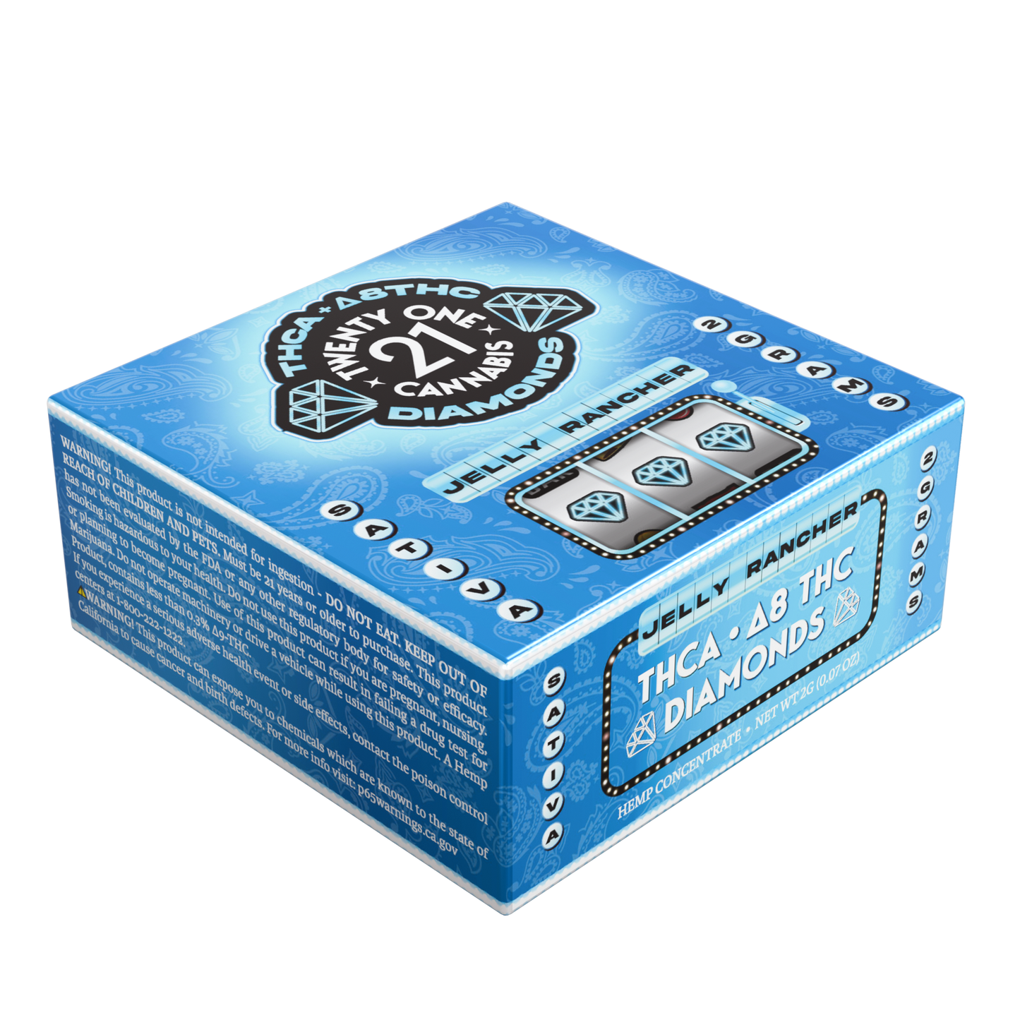 Twenty One THC-A Diamonds Jar 2g (6/pack) [DROPSHIP]