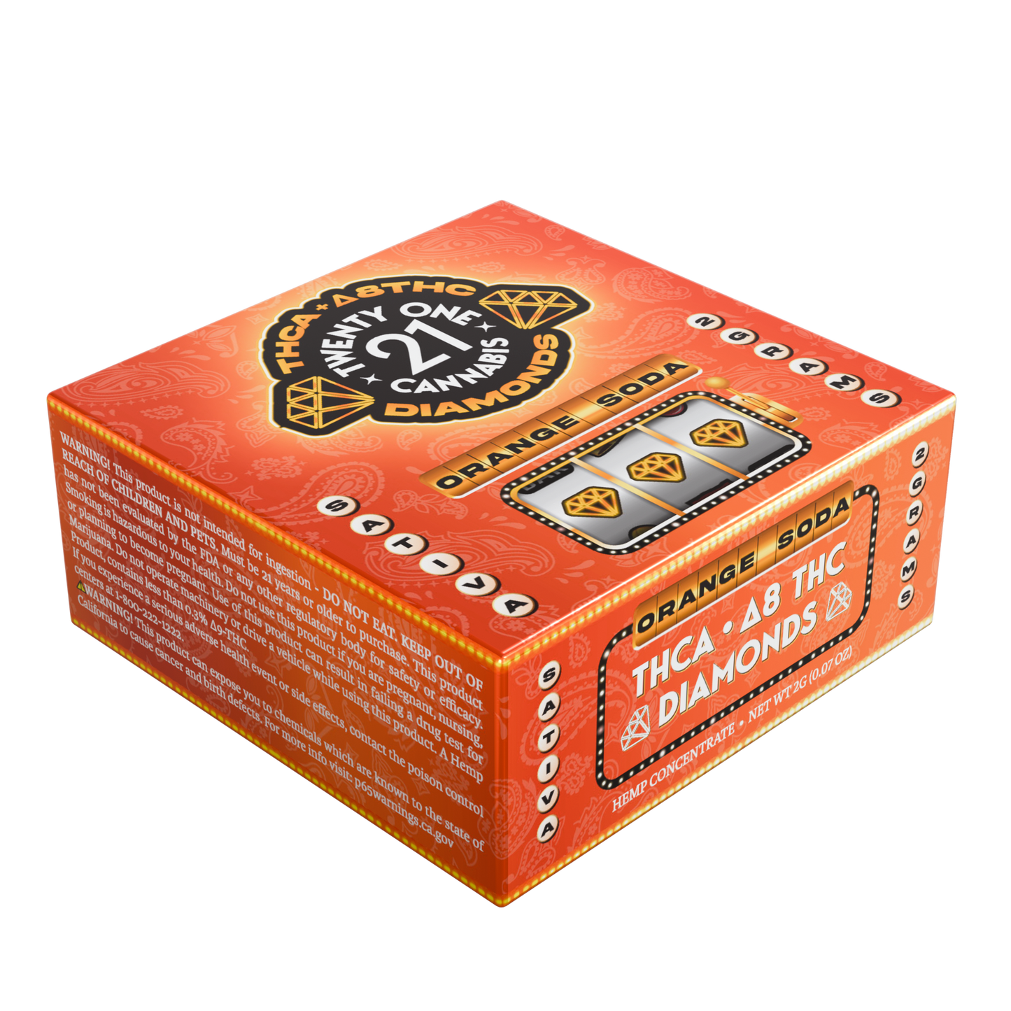 Twenty One THC-A Diamonds Jar 2g (6/pack) [DROPSHIP]