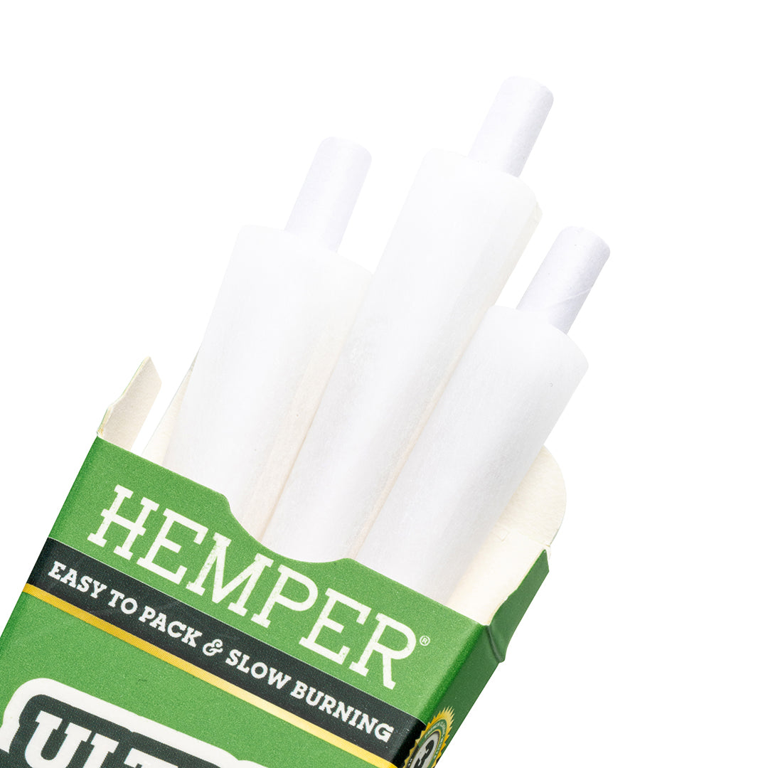 Hemper Ultra Thin Pre-Rolled Cones French Unbleached Paper King Size 3ct (24/pack)