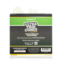 Hemper Ultra Thin Pre-Rolled Cones French Unbleached Paper 1 1/4 Size 6ct (24/pack)