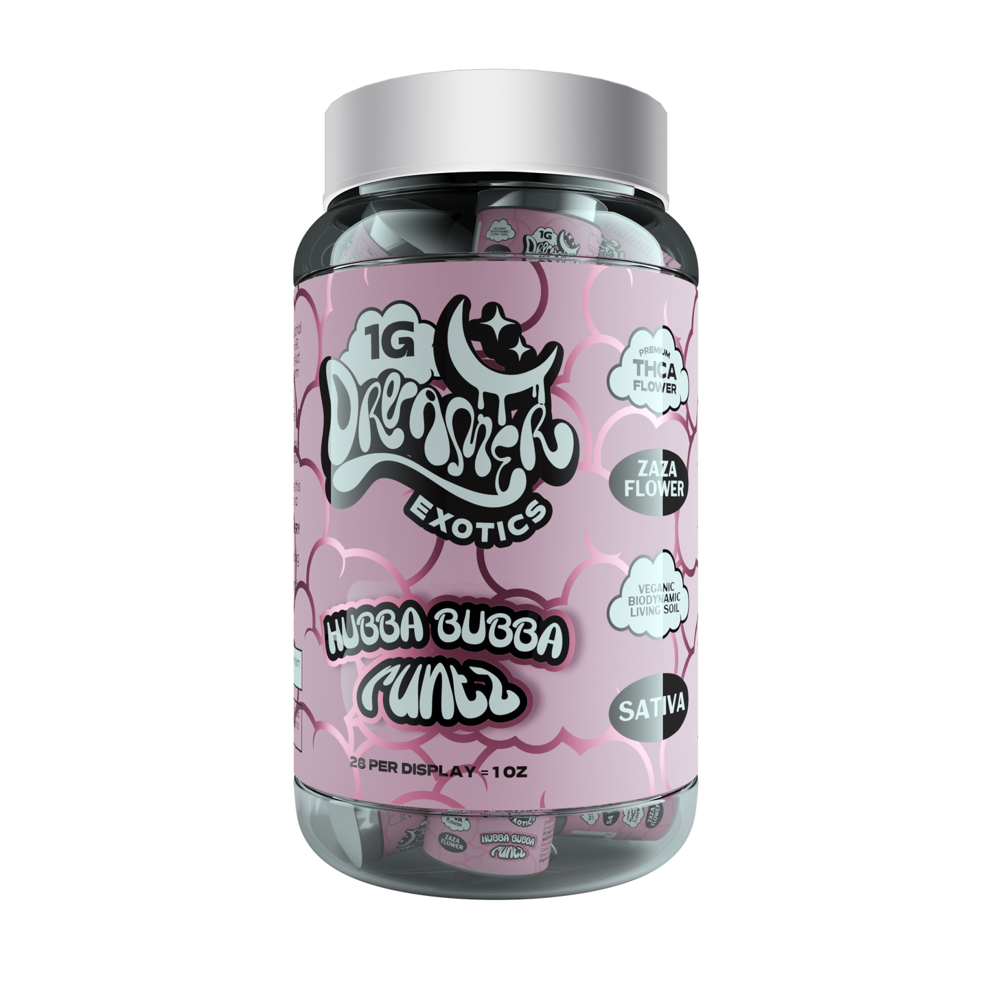 Dreamer Exotics THC-A Flower Pop Tubes 1g (28/Pack) [DROPSHIP]