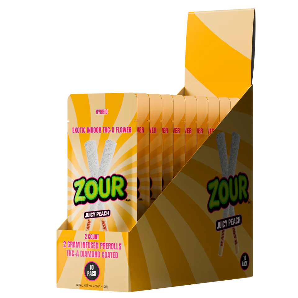 Zour Stash THC-A Diamond Coated Pre Roll 2g 2ct (SINGLE)