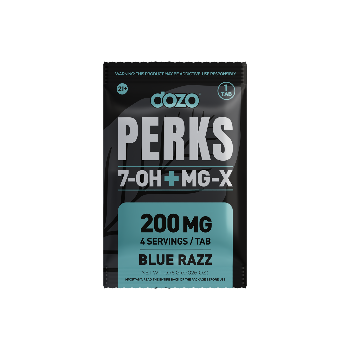 Dozo 7-Hydroxy + MG-X Perks Tablet 1ct 200mg (25/pack)