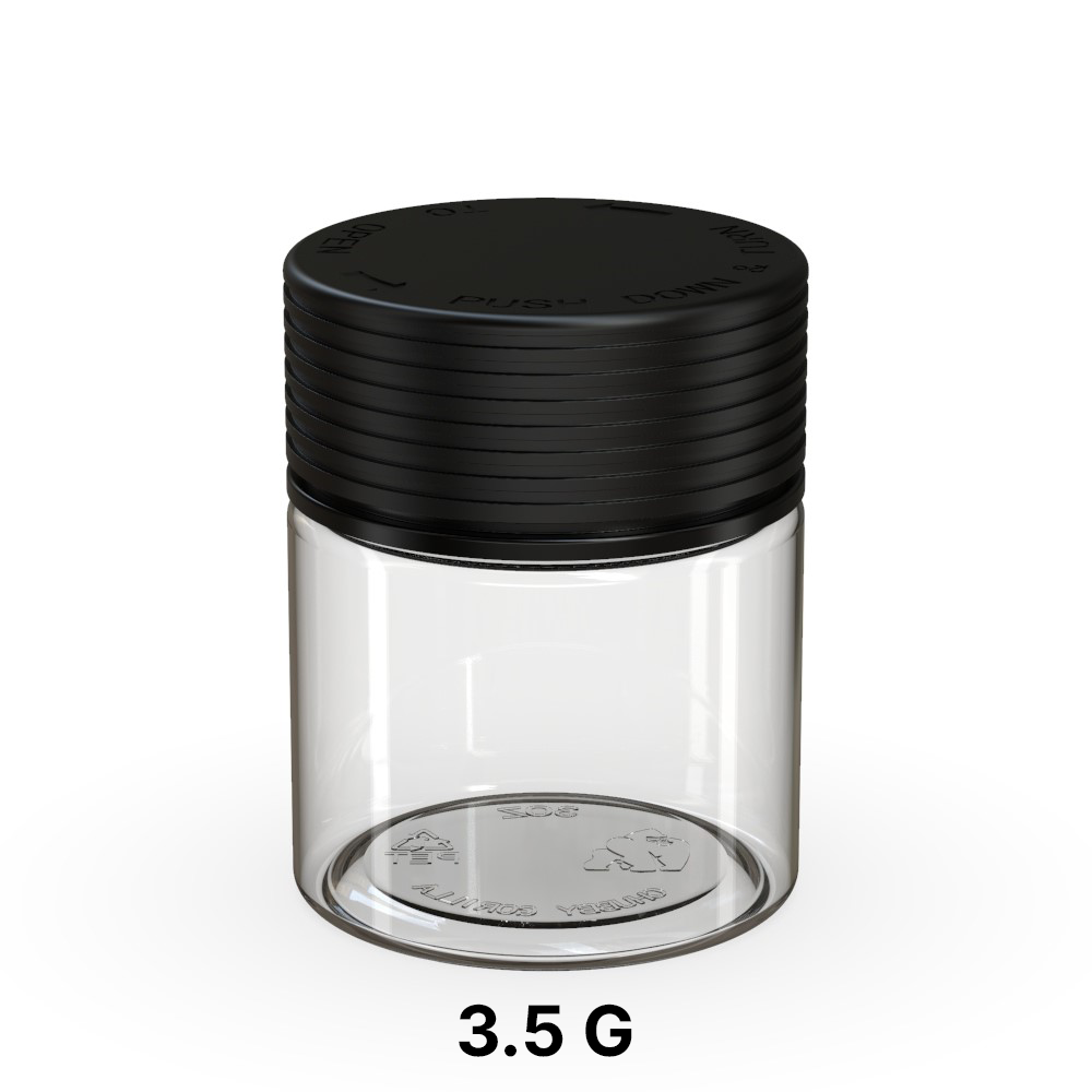 Chubby Gorilla Spiral Jar Black