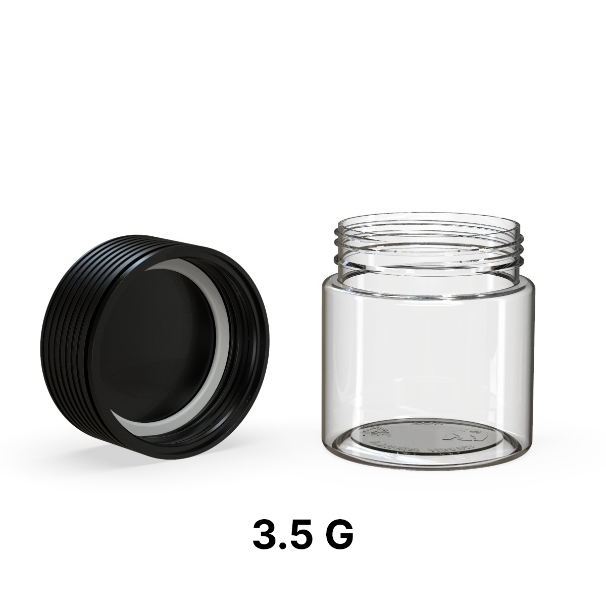 Chubby Gorilla Spiral Jar Black