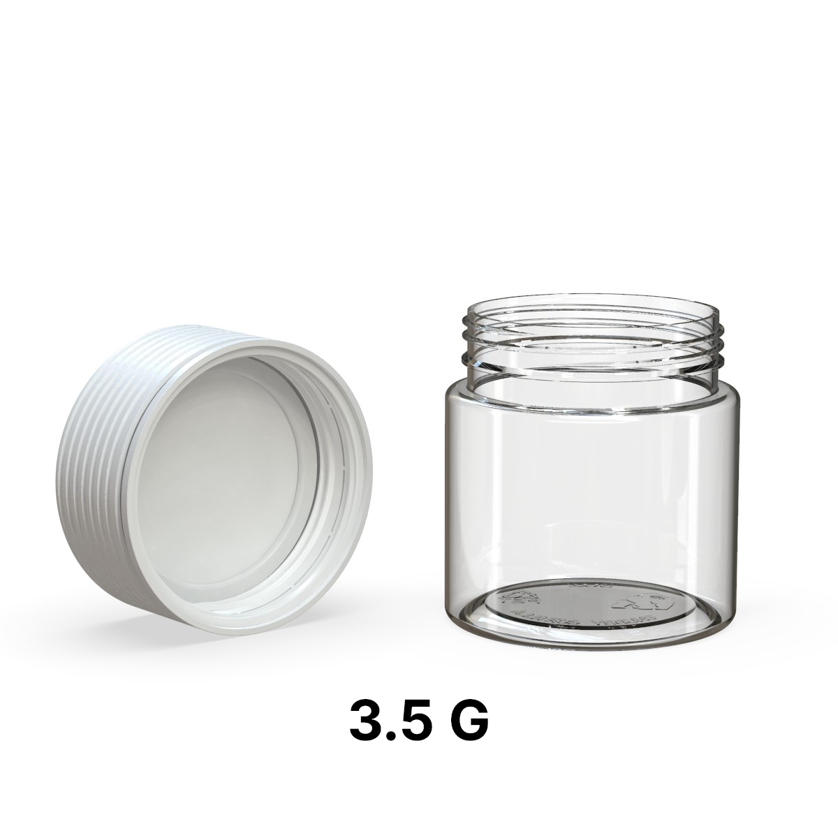 Chubby Gorilla Spiral Jar White