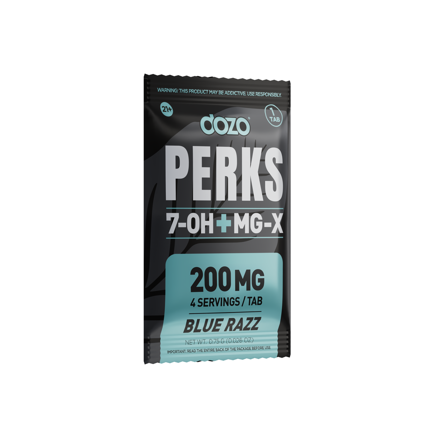 Dozo 7-Hydroxy + MG-X Perks Tablet 1ct 200mg (25/pack)