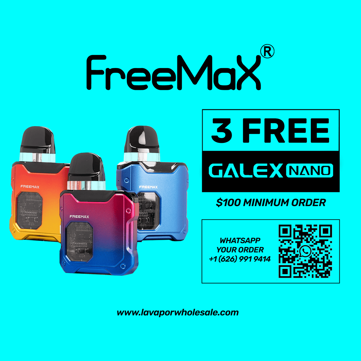 FreeMax Galex Nano Pod System Kit (3 FREE PROMO)