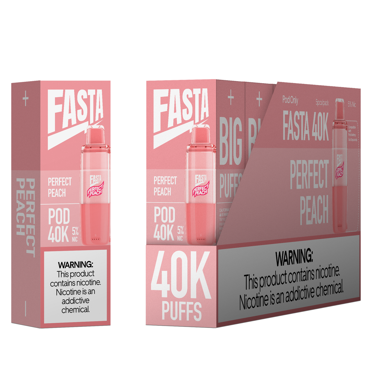 Fasta 40K Disposable Pod 20mL (5/pack)