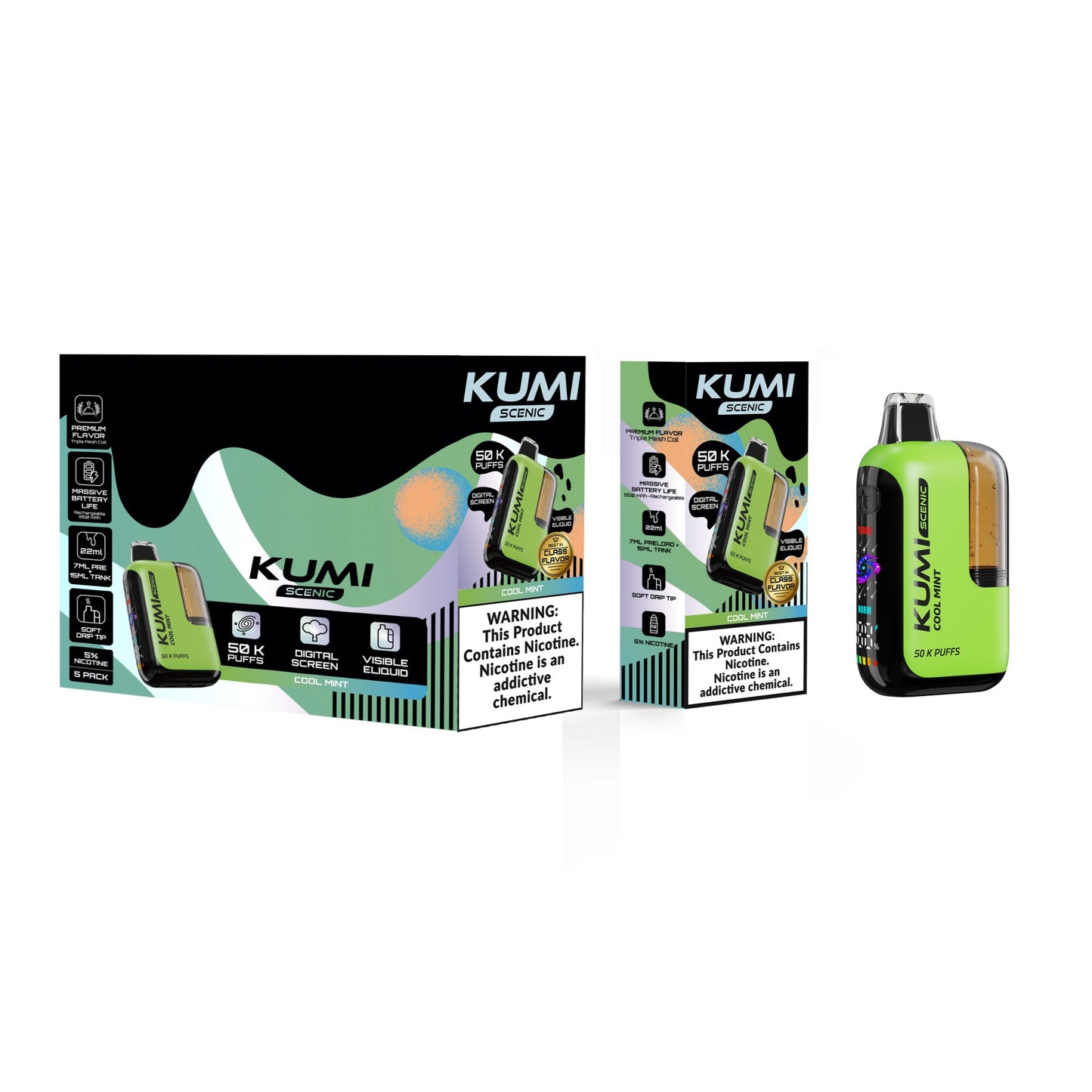 KUMI Scenic 50K Disposable 22mL (5/pack) [DROPSHIP]