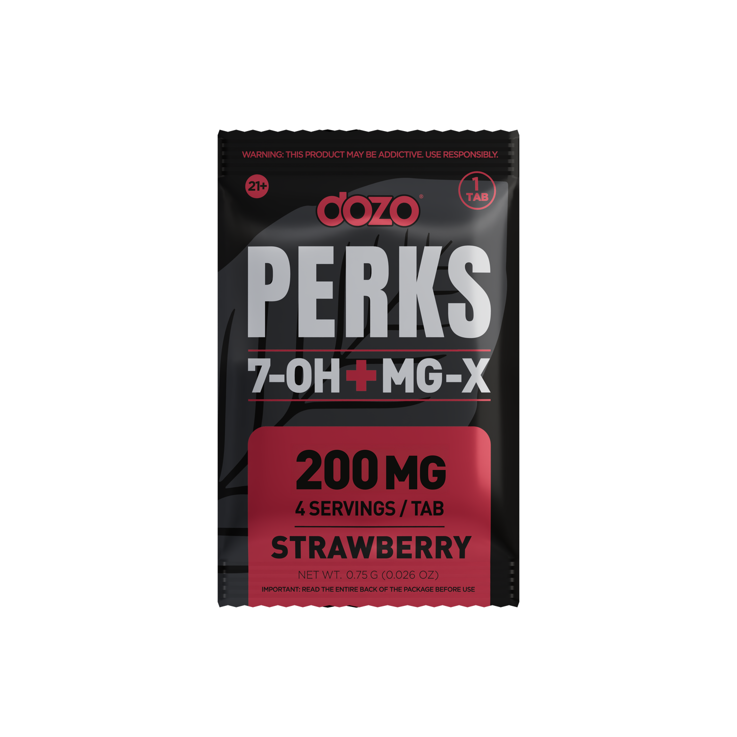 Dozo 7-Hydroxy + MG-X Perks Tablet 1ct 200mg (25/pack)