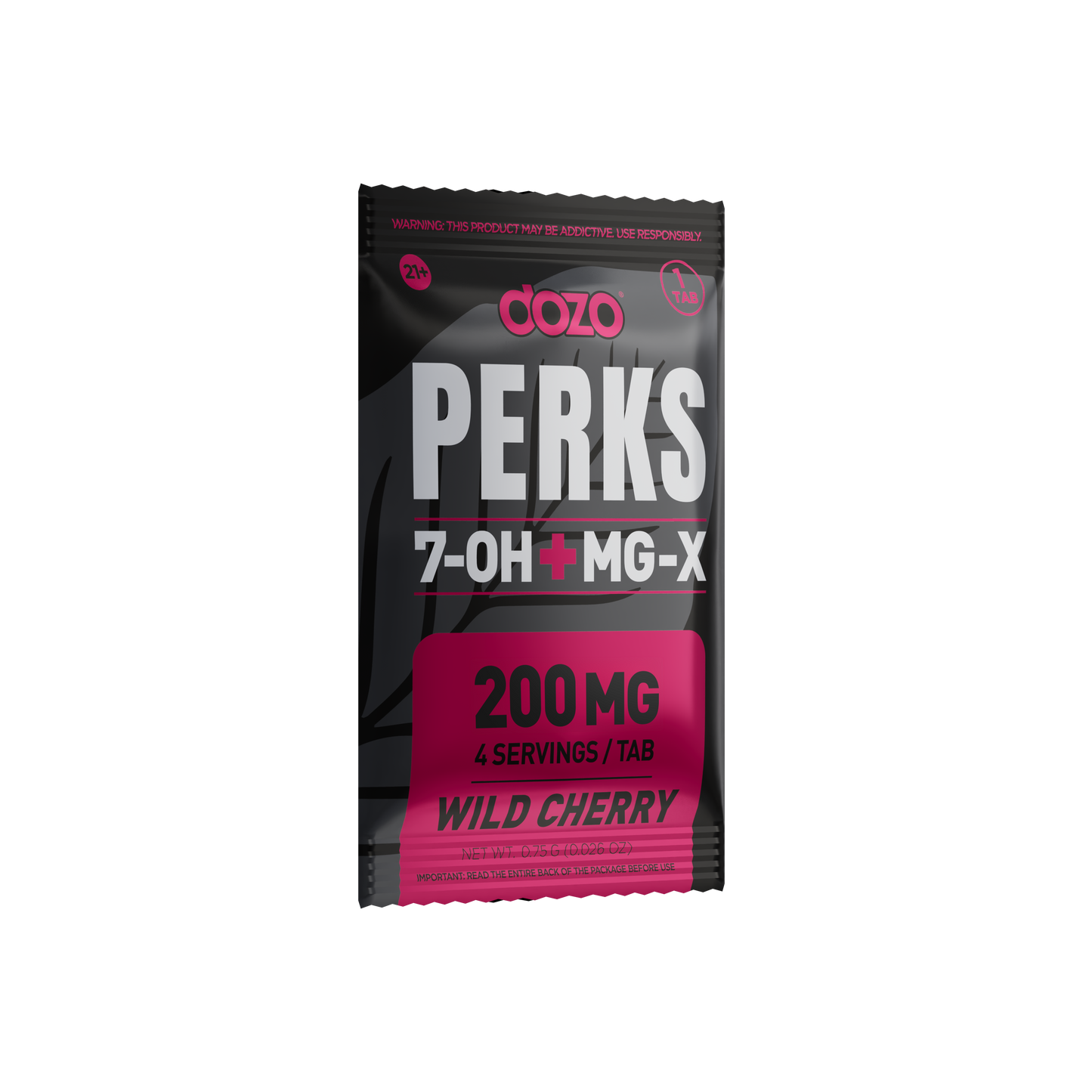 Dozo 7-Hydroxy + MG-X Perks Tablet 1ct 200mg (25/pack)