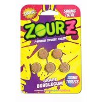 Zour Stash $34.99 Pre Priced 7Hydroxy Tablets 100mg 5ct (SINGLE)