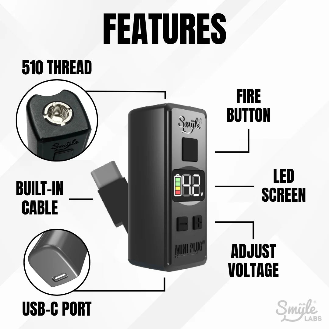 Smyle Mini Plug 510 Battery (20/pack)