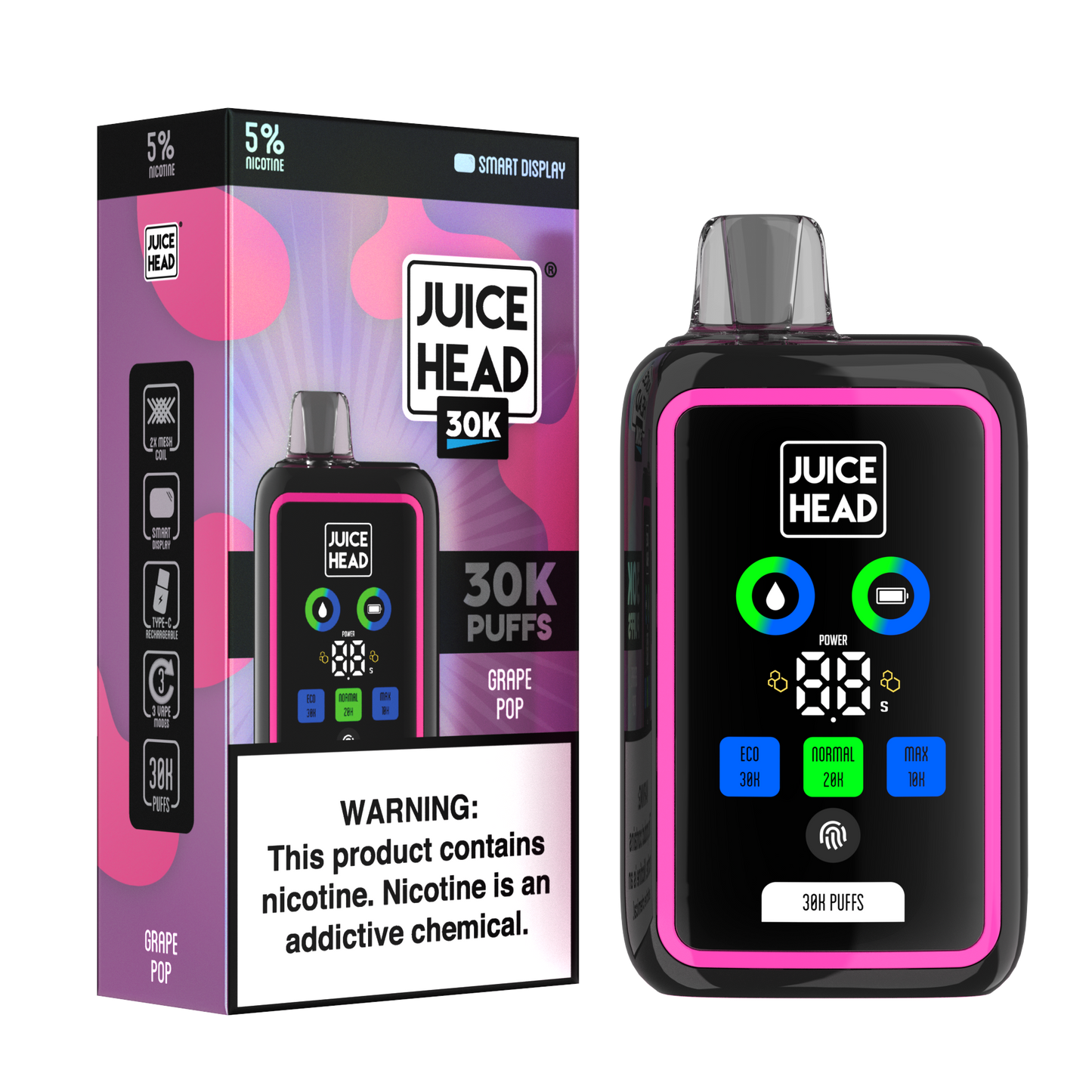 Juice Head 30K Disposable 24mL (5/pack)