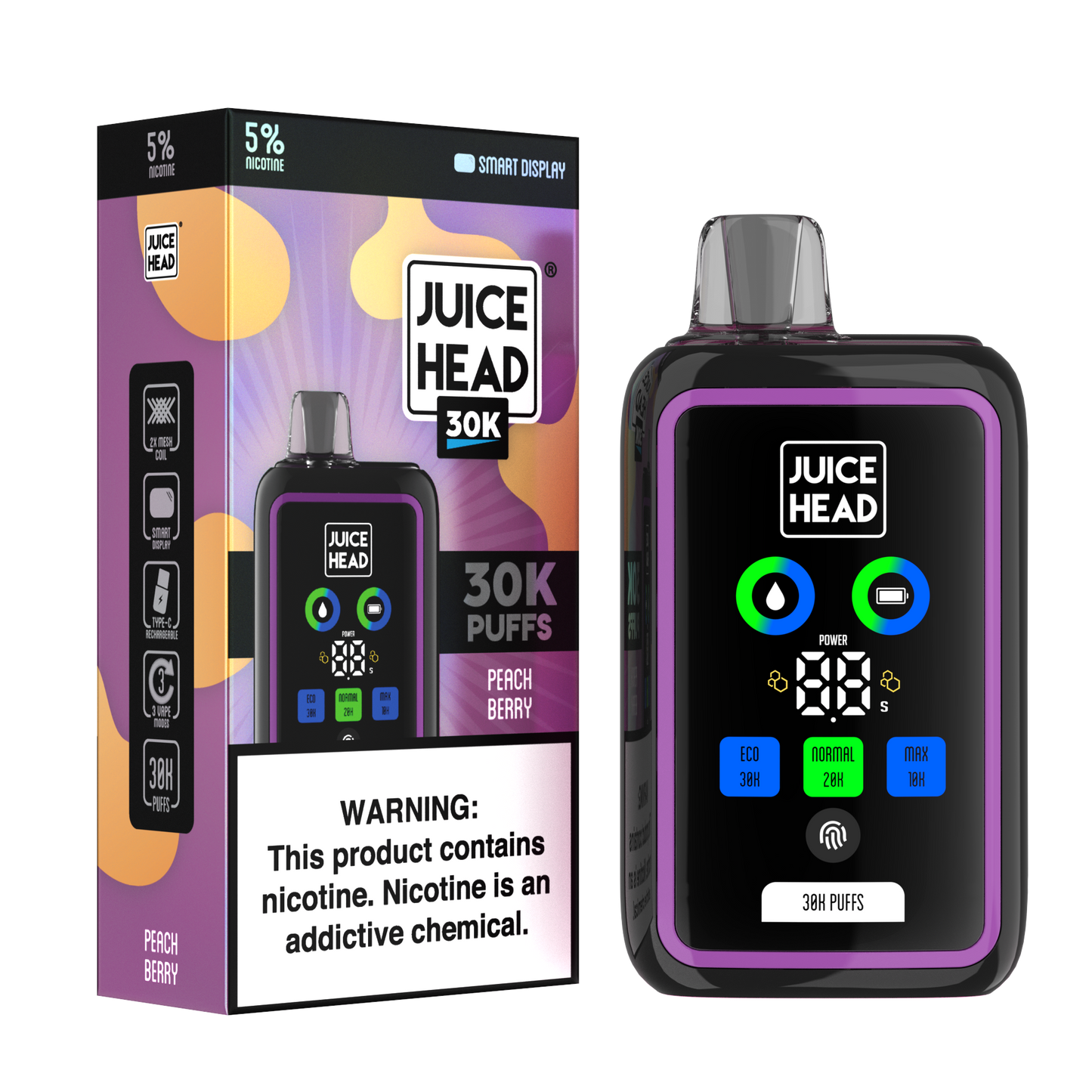 Juice Head 30K Disposable 24mL (5/pack)