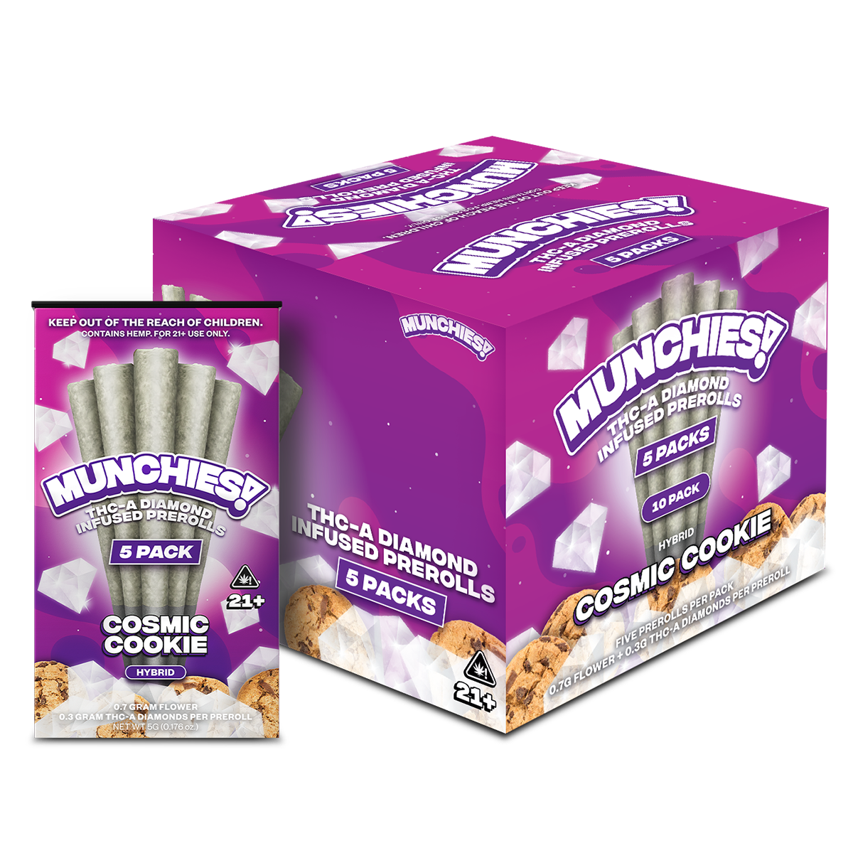 Munchies Preroll THCA 5ct (10/pack) [DROPSHIP]