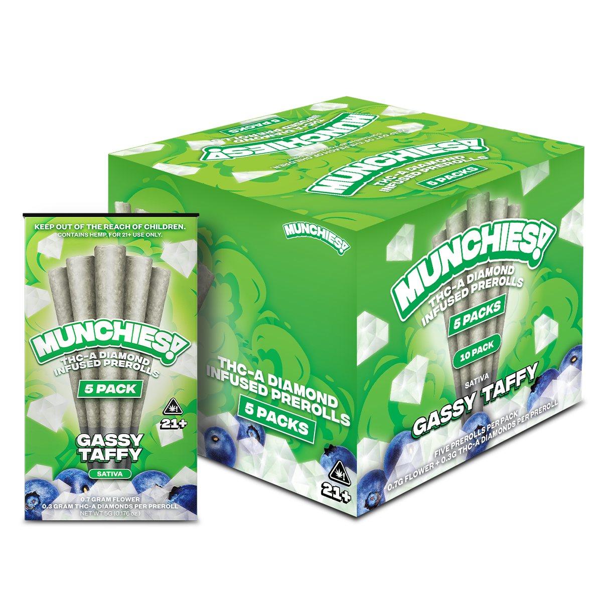 Munchies Preroll THCA 5ct (10/pack) [DROPSHIP]