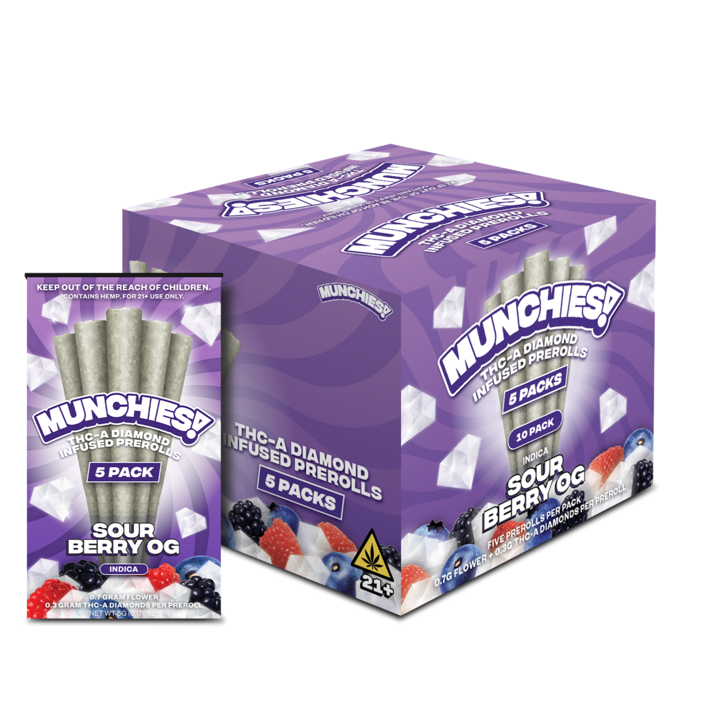 Munchies Preroll THCA 5ct (10/pack) [DROPSHIP]