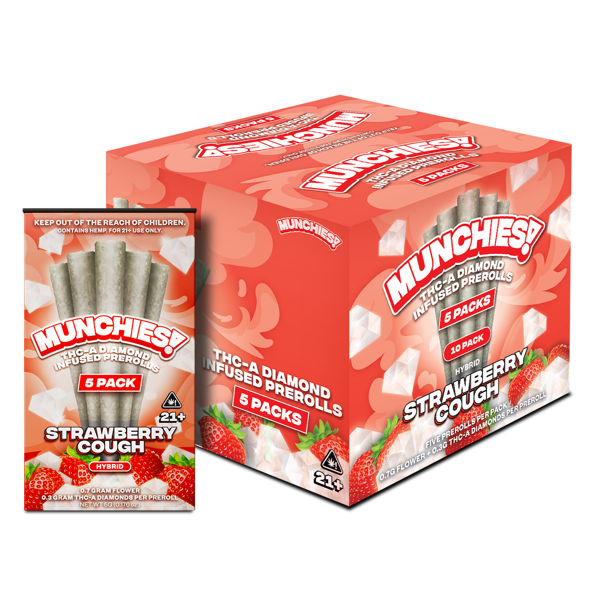 Munchies Preroll THCA 5ct (10/pack) [DROPSHIP]