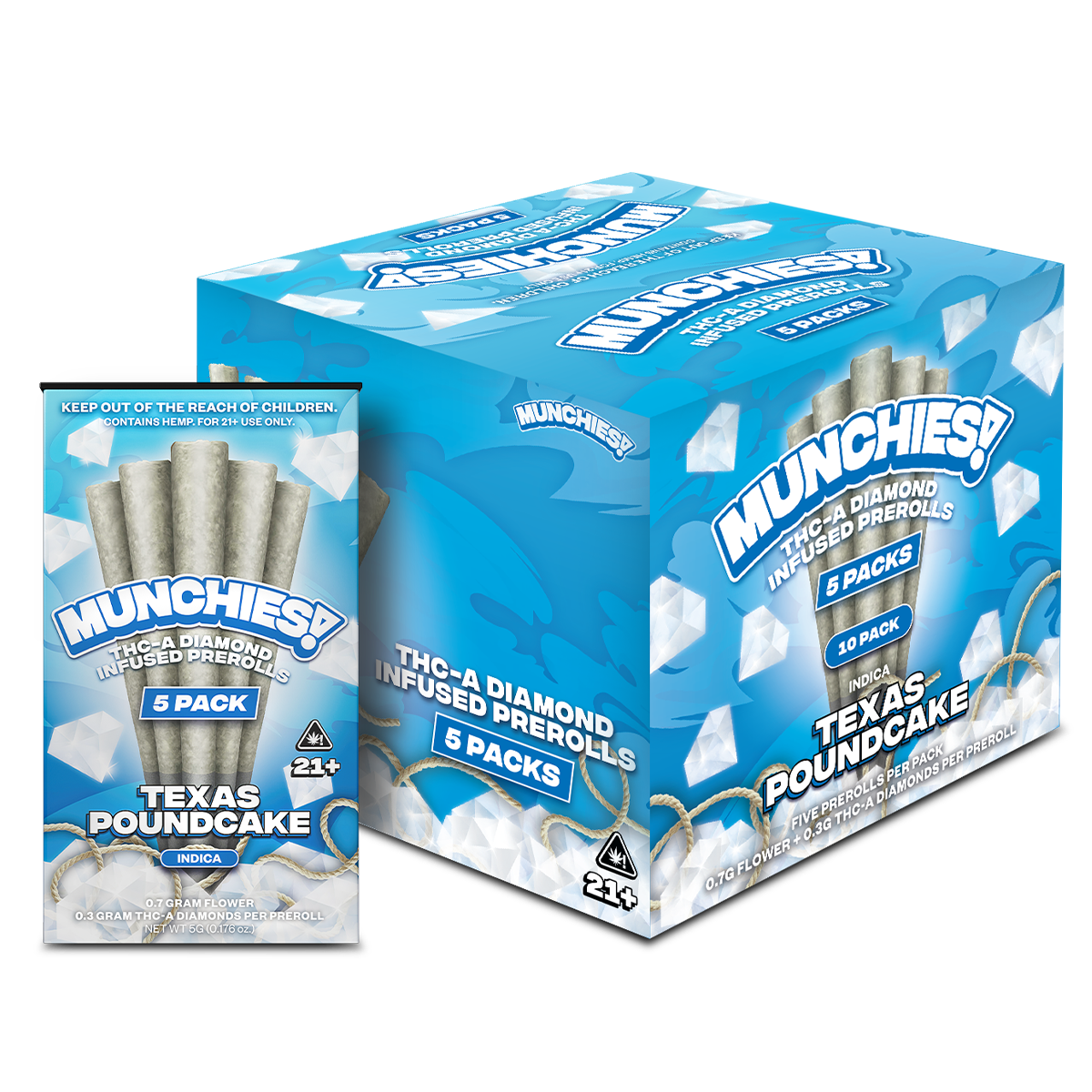 Munchies Preroll THCA 5ct (10/pack) [DROPSHIP]