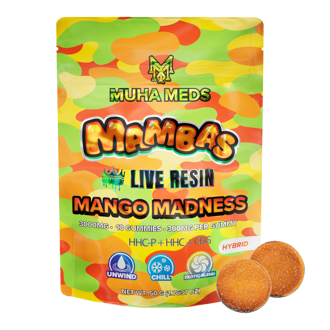 Muha Meds Live Resin Gummies 300mg 10ct (SINGLE)