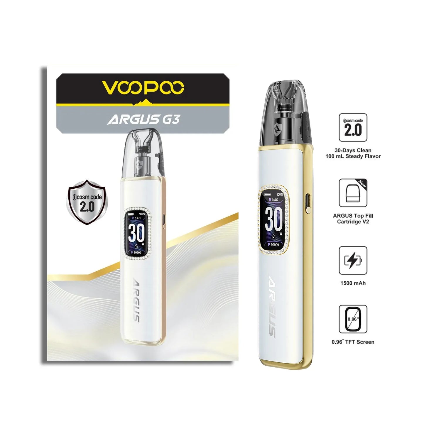 VOOPOO Argus G3 30W Pod System Kit 1500mAh PROMO