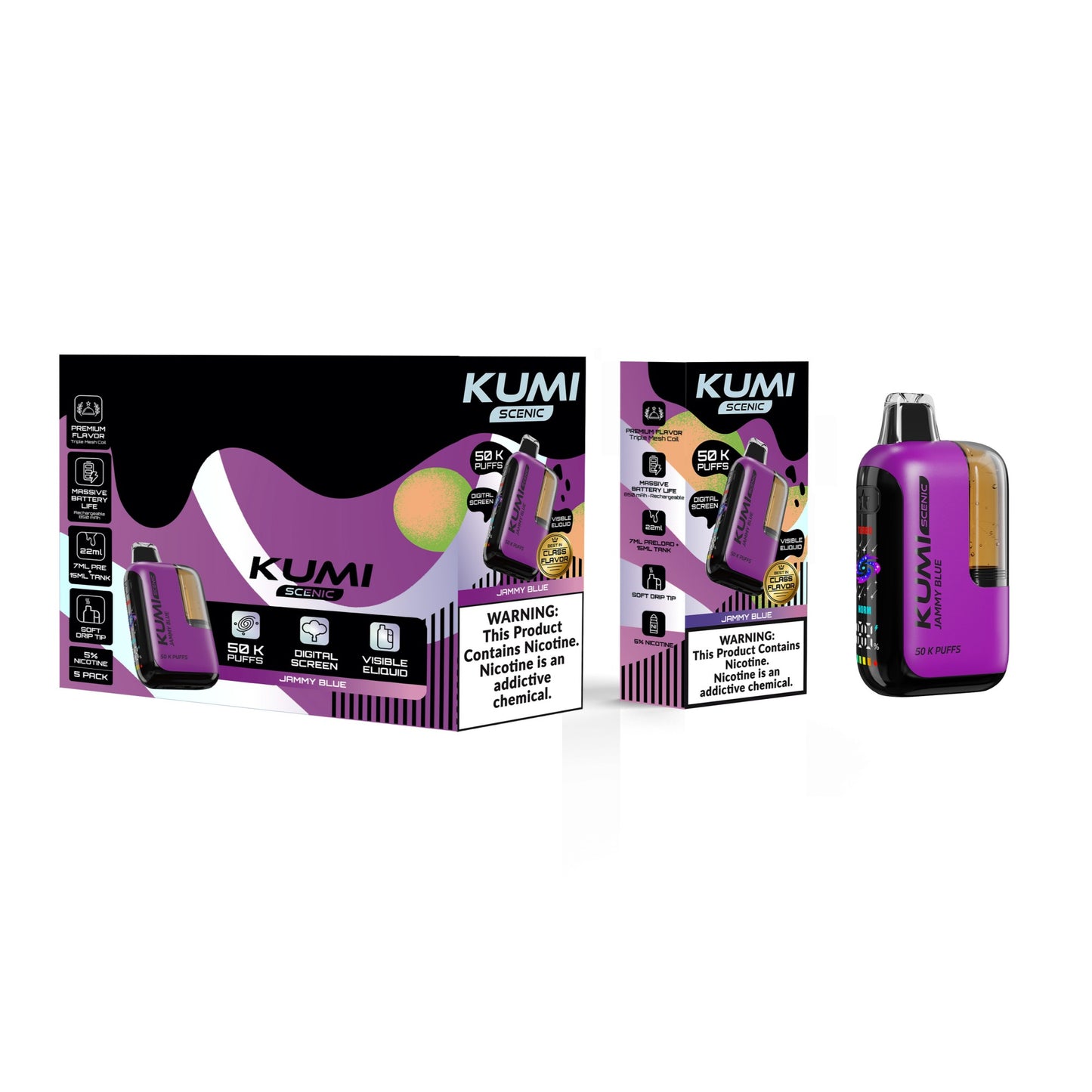 KUMI Scenic 50K Disposable 22mL (5/pack) [DROPSHIP]