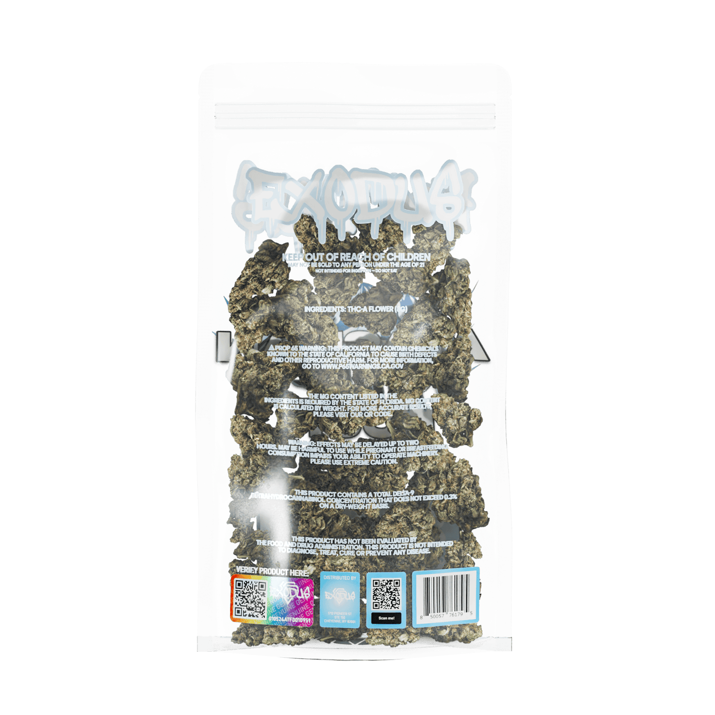 Exodus High Potency THC-A Flower 8g (6/Pack) [DROPSHIP]