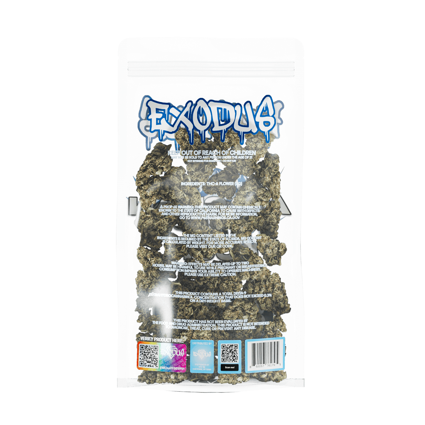 Exodus High Potency THC-A Flower 8g (6/Pack) [DROPSHIP]