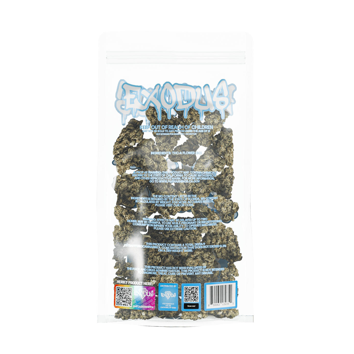 Exodus High Potency THC-A Flower 8g (6/Pack) [DROPSHIP]