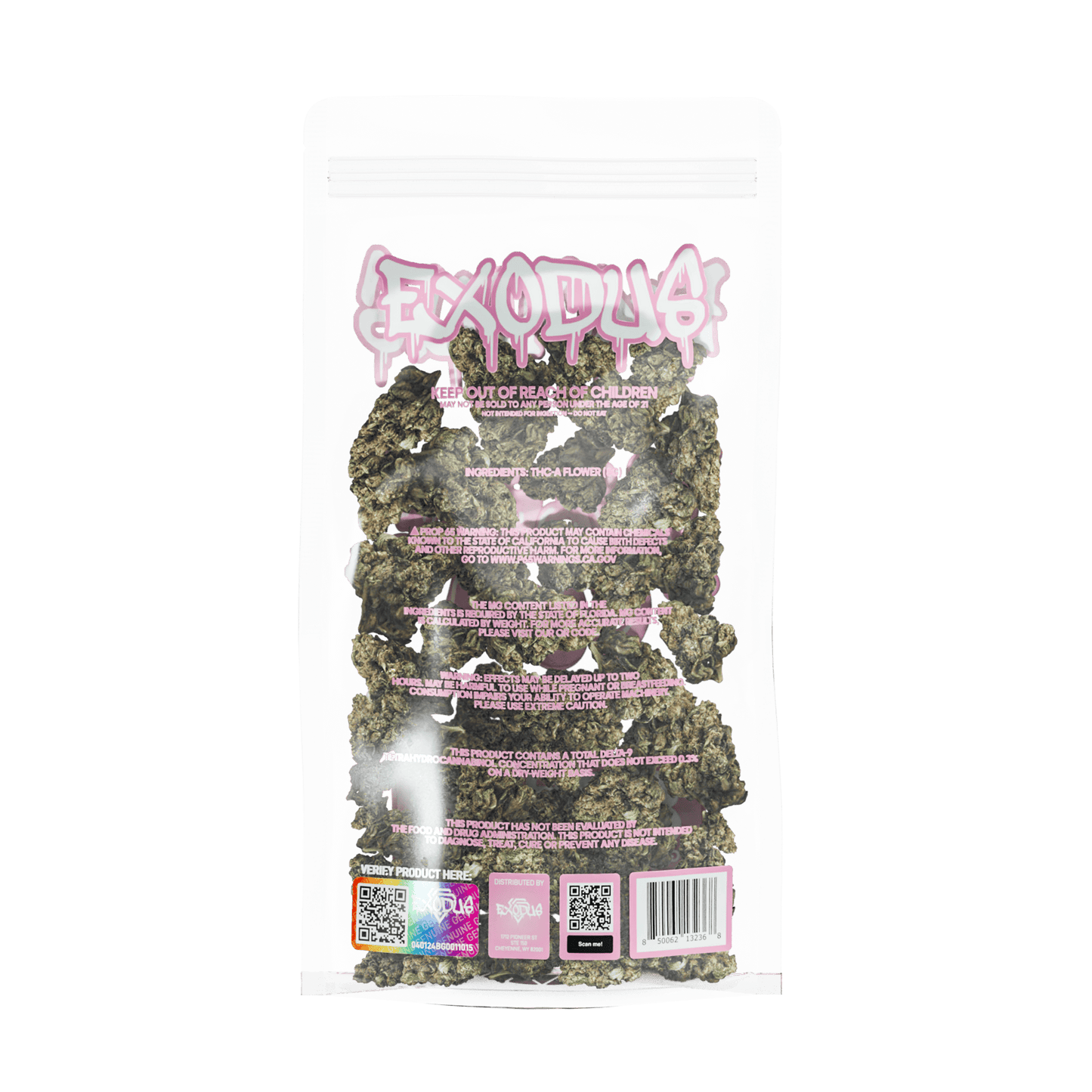 Exodus High Potency THC-A Flower 8g (6/Pack) [DROPSHIP]