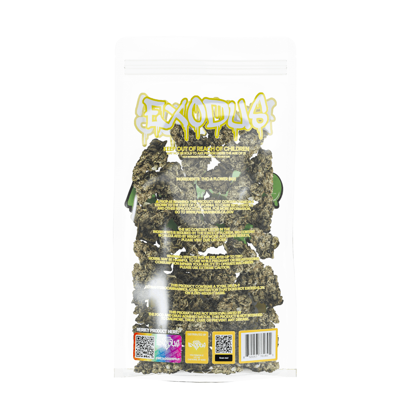 Exodus High Potency THC-A Flower 8g (6/Pack) [DROPSHIP]