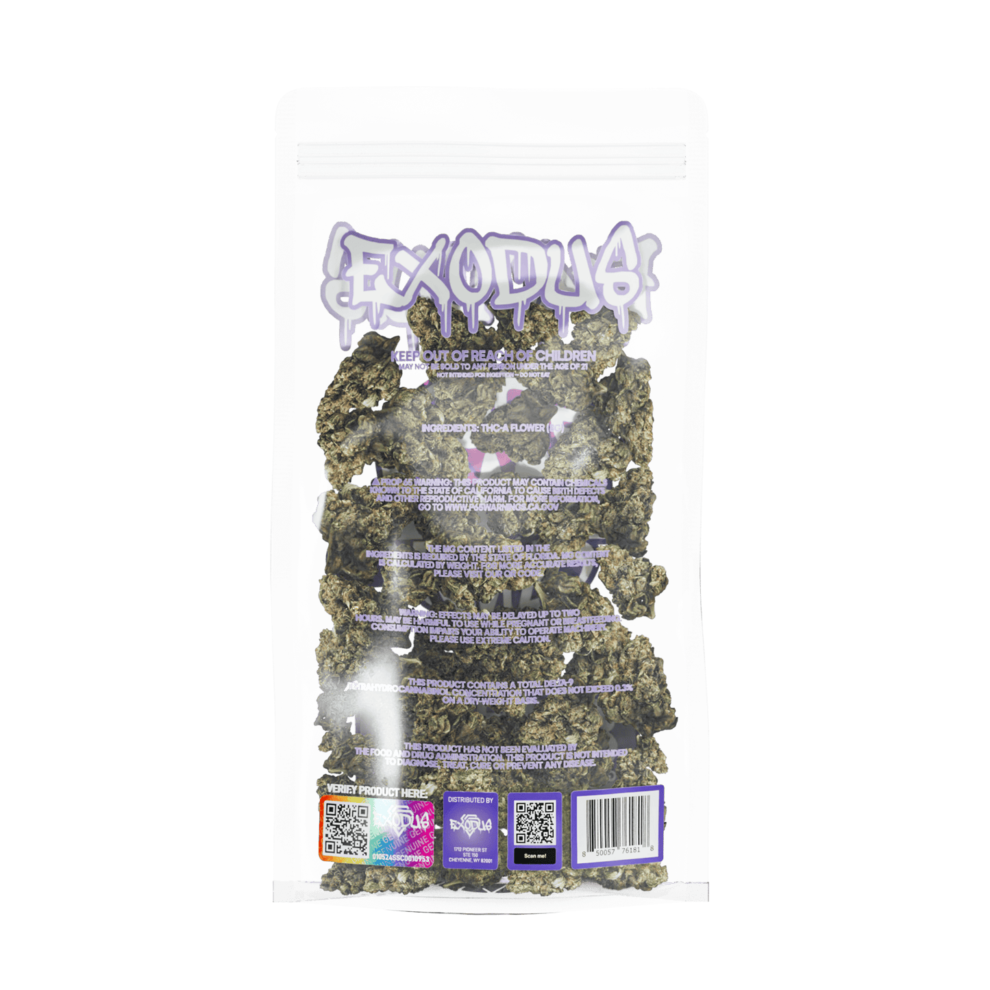 Exodus High Potency THC-A Flower 8g (6/Pack) [DROPSHIP]