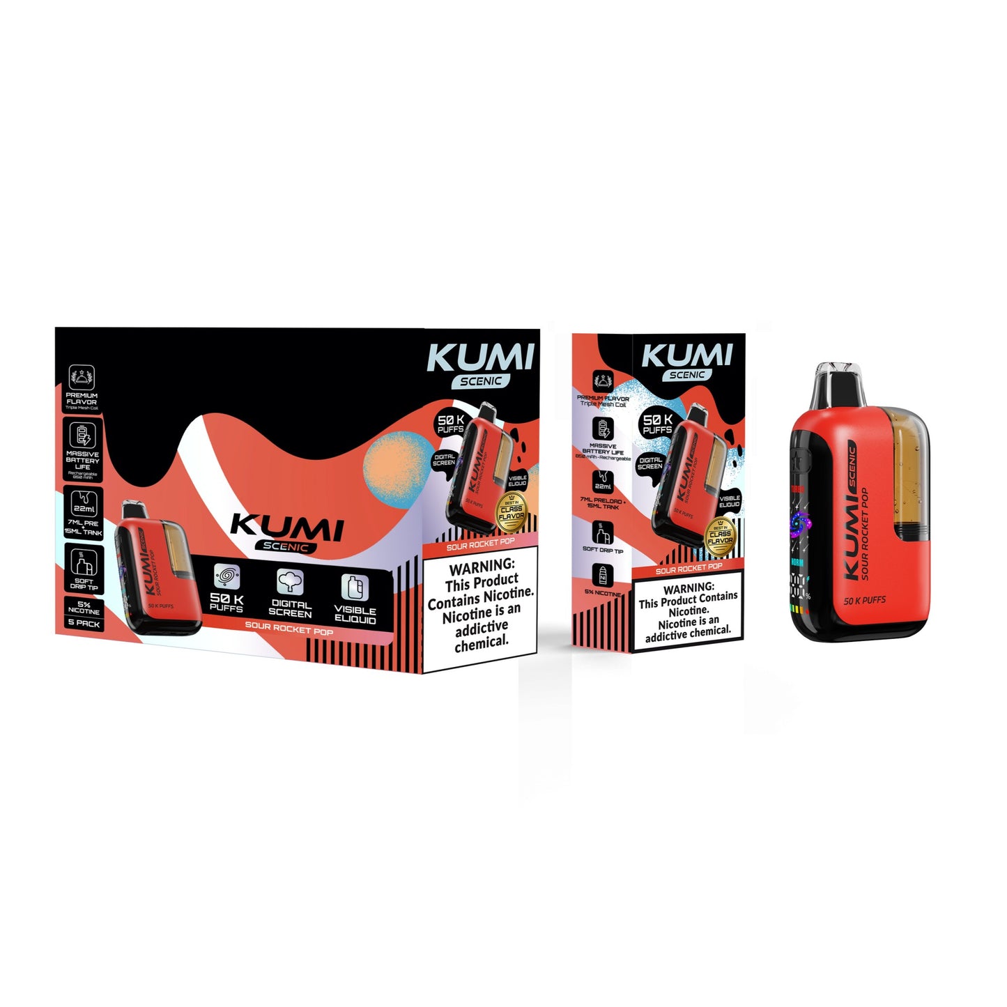 KUMI Scenic 50K Disposable 22mL (5/pack) [DROPSHIP]
