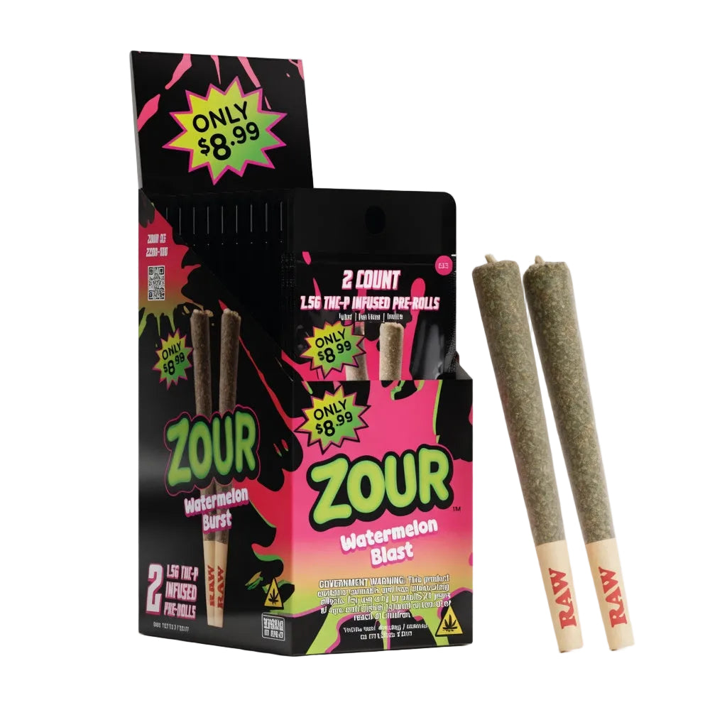 Zour Stash $8.99 THC-P Infused Pre Roll 1.25g 2ct (SINGLE)
