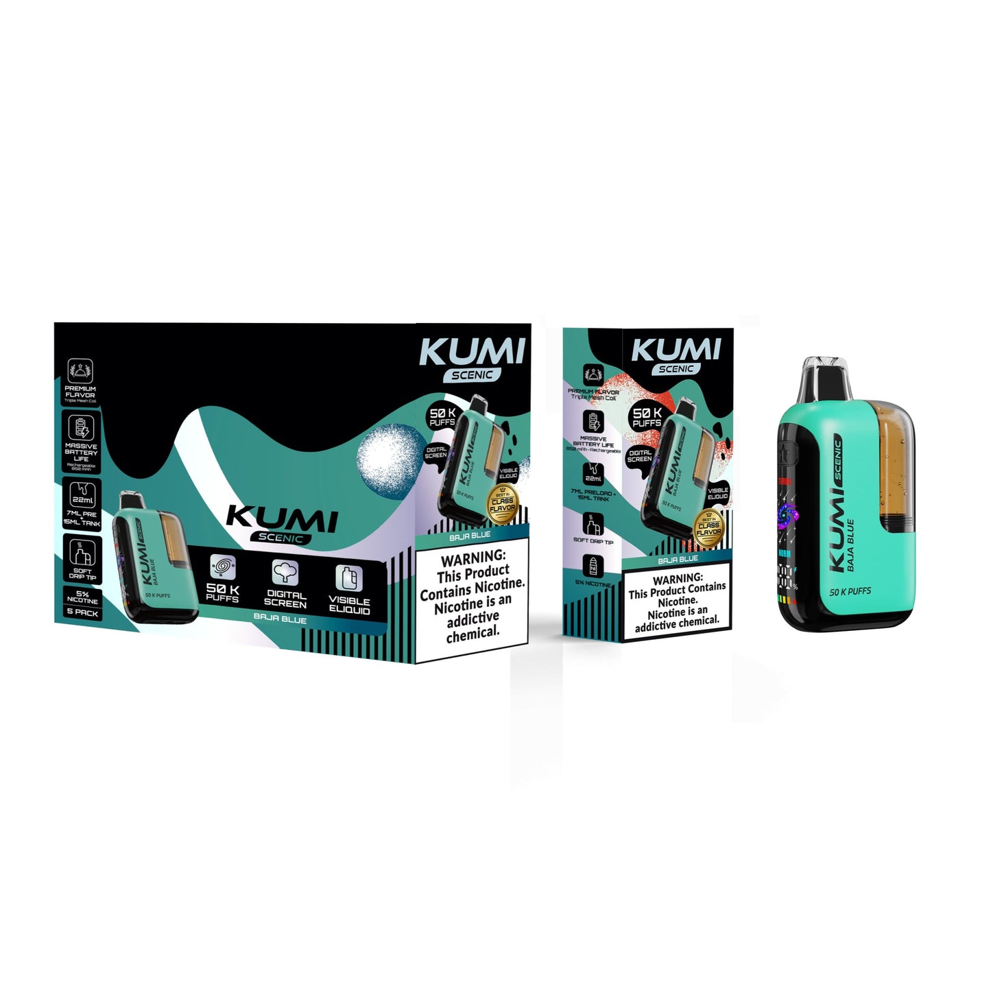 KUMI Scenic 50K Disposable 22mL (5/pack) [DROPSHIP]