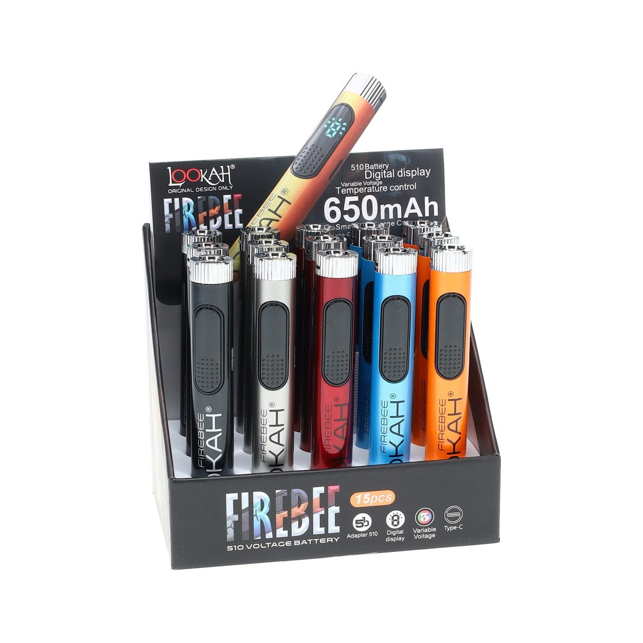 Lookah Firebee 510 Vape Pen Battery (15/pack) - Clearance