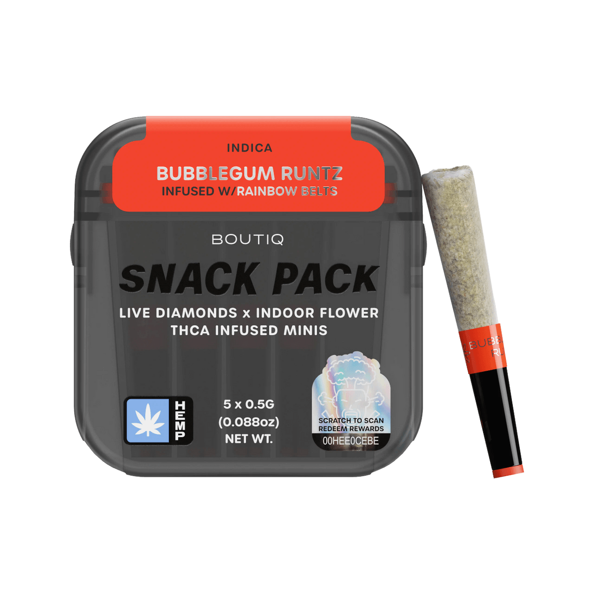 Boutiq Infused Minis Pre Roll 0.5g 5ct (SINGLE)