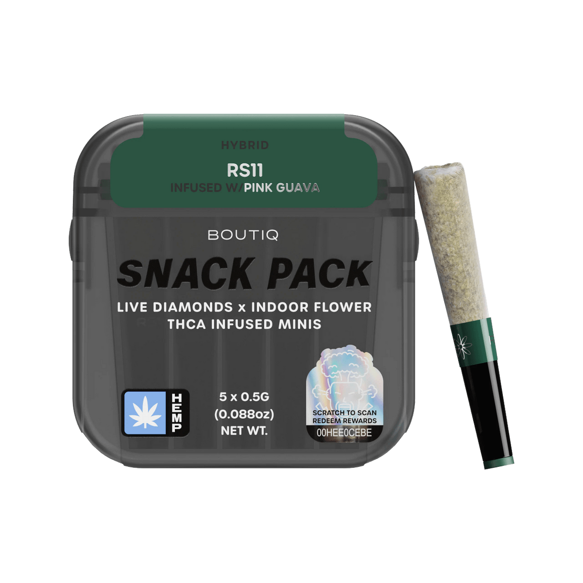 Boutiq Infused Minis Pre Roll 0.5g 5ct (SINGLE)