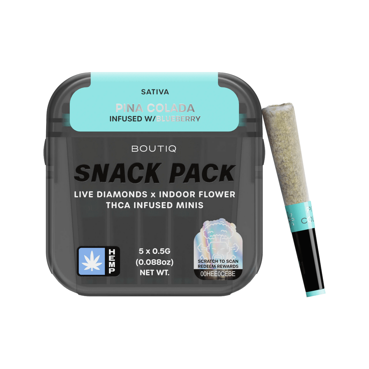 Boutiq Infused Minis Pre Roll 0.5g 5ct (SINGLE)