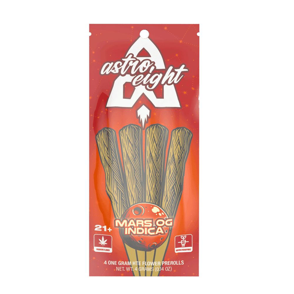 Astro Eight HTE Flower Pre Rolls 4ct 1g (10/pack)