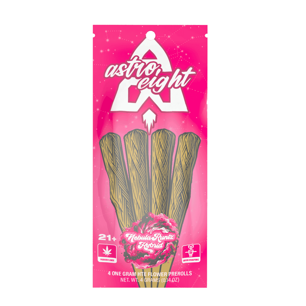 Astro Eight HTE Flower Pre Rolls 4ct 1g (10/pack)