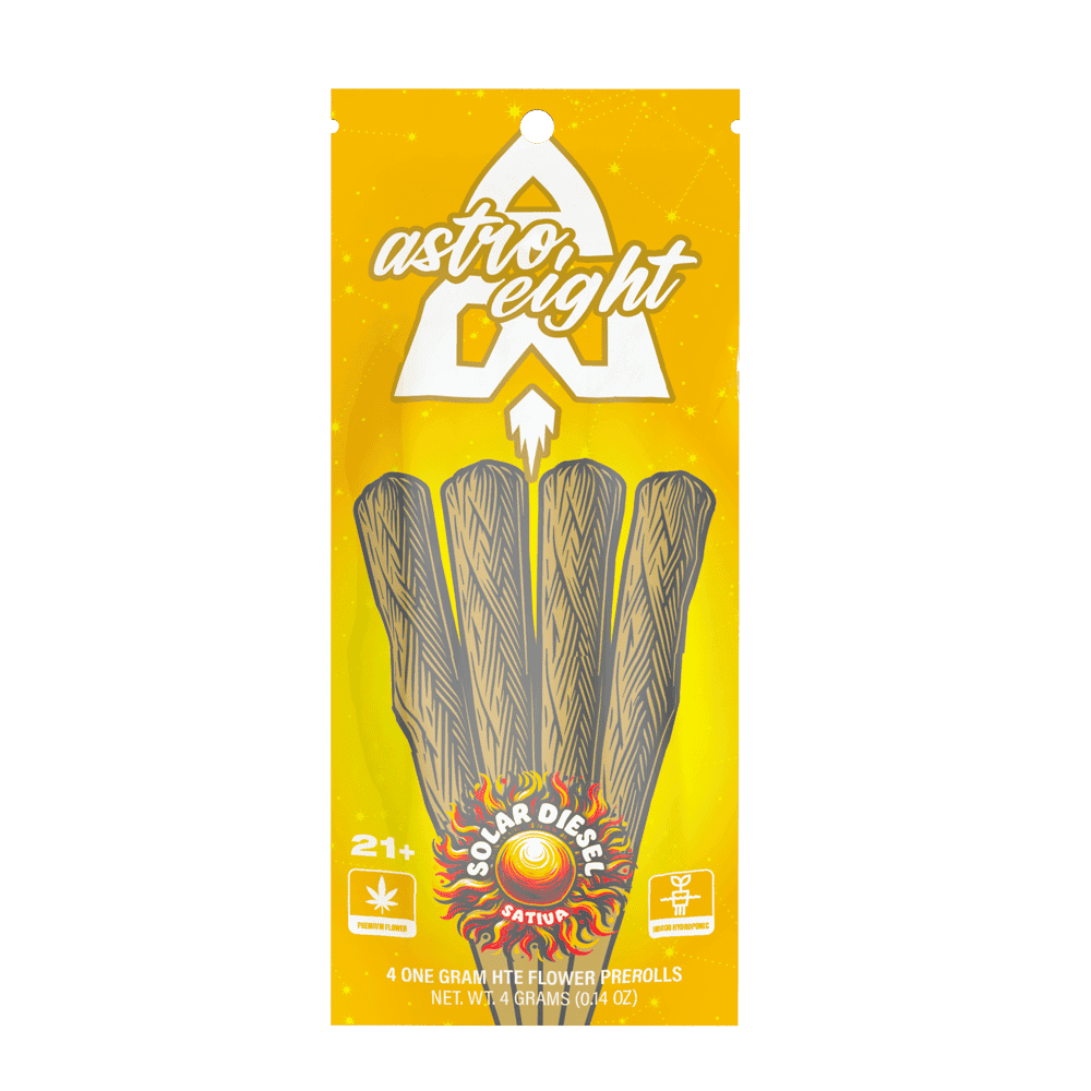 Astro Eight HTE Flower Pre Rolls 4ct 1g (10/pack)