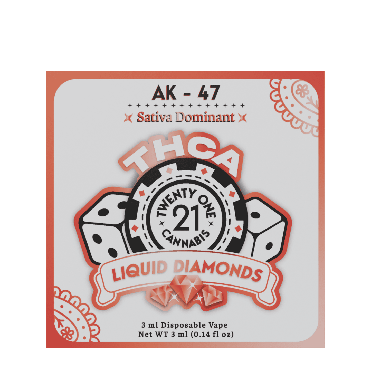 Twenty One THC-A Disposable 3g (6/Pack) [DROPSHIP]