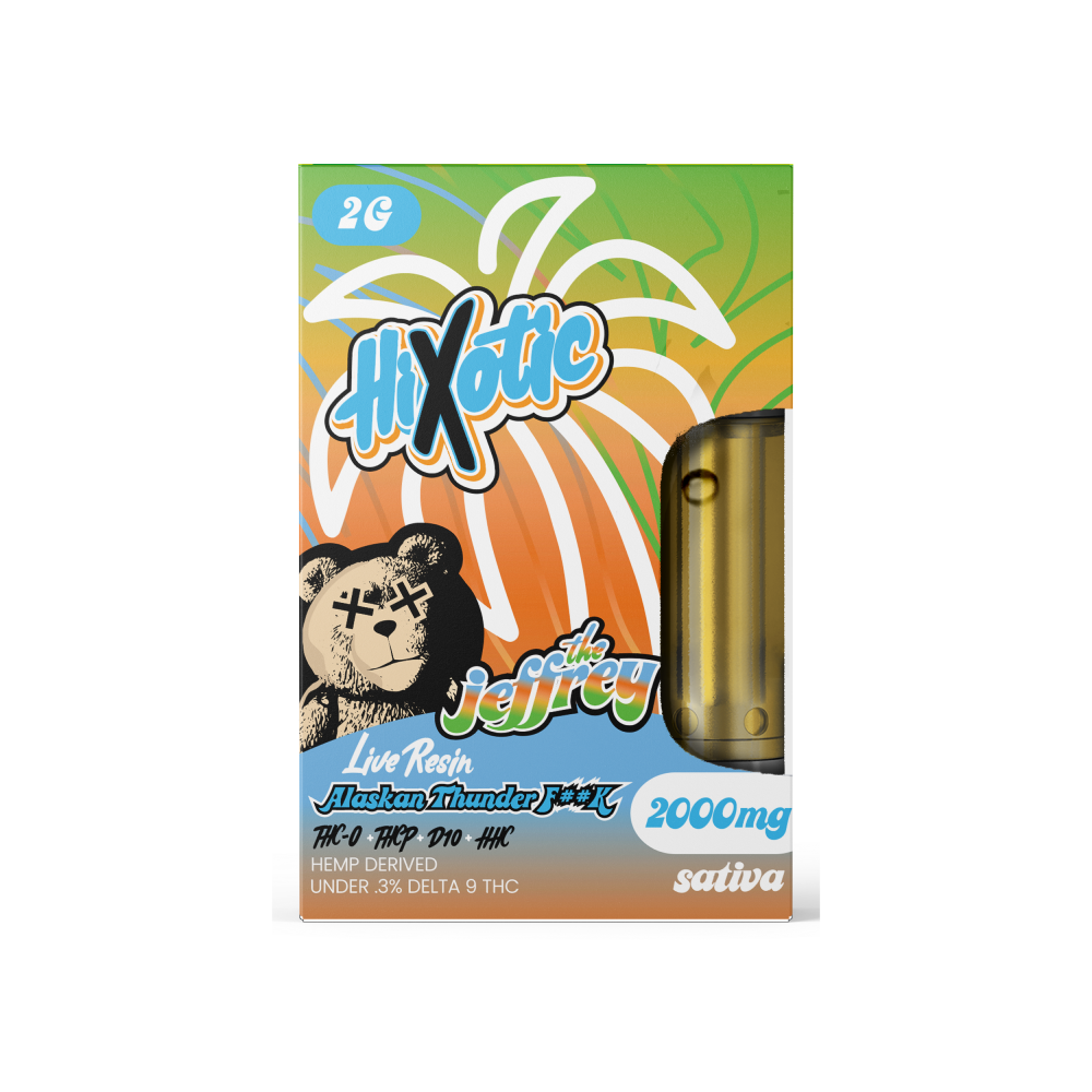 Hixotic The Jeffrey Live Resin Cartridge 2g (10/Pack) [DROPSHIP]