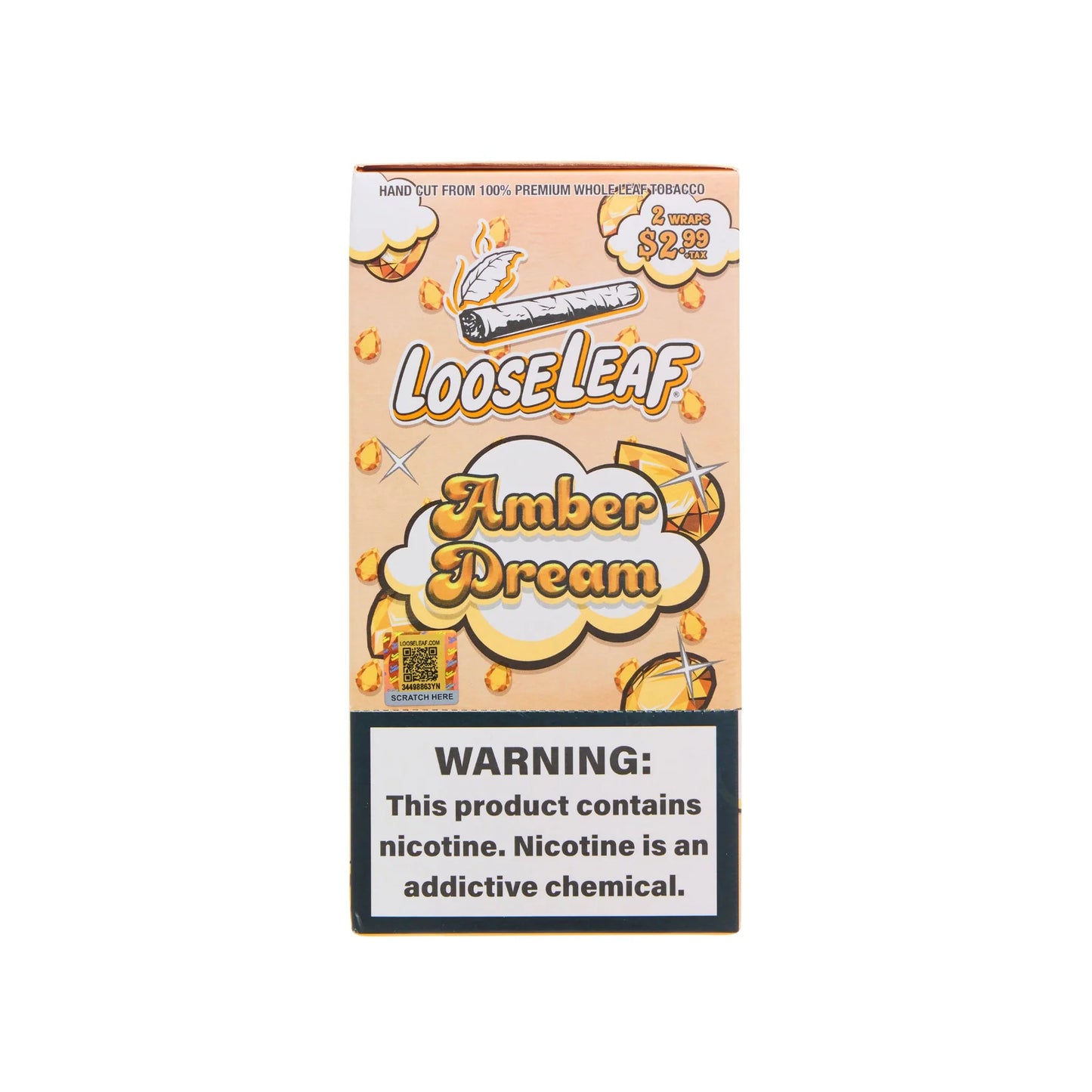 Looseleaf $2.99 Pre Priced Tobacco Wraps 2ct (20/pack)