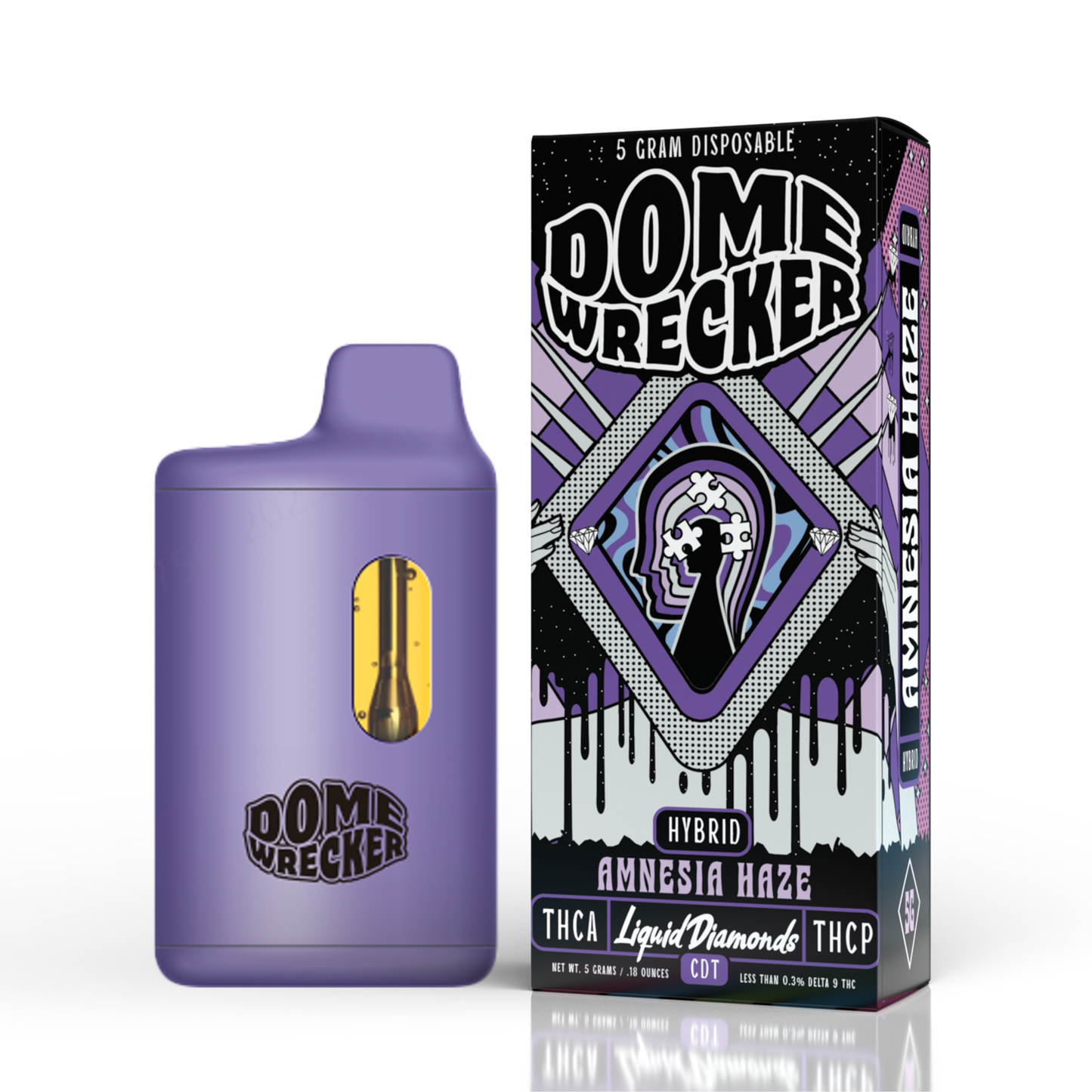 Domewrecker THC-A Liquid Diamonds Disposable 5g (5/pack) [DROPSHIP]